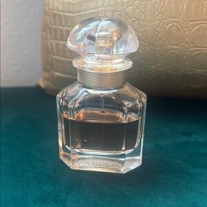 Guerlain Perfume Bottle with Silver Accents